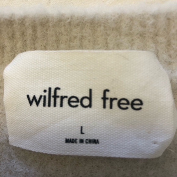 Wilfred Free soft timeless sweater, cream, large, fits more like M - Picture 9 of 9